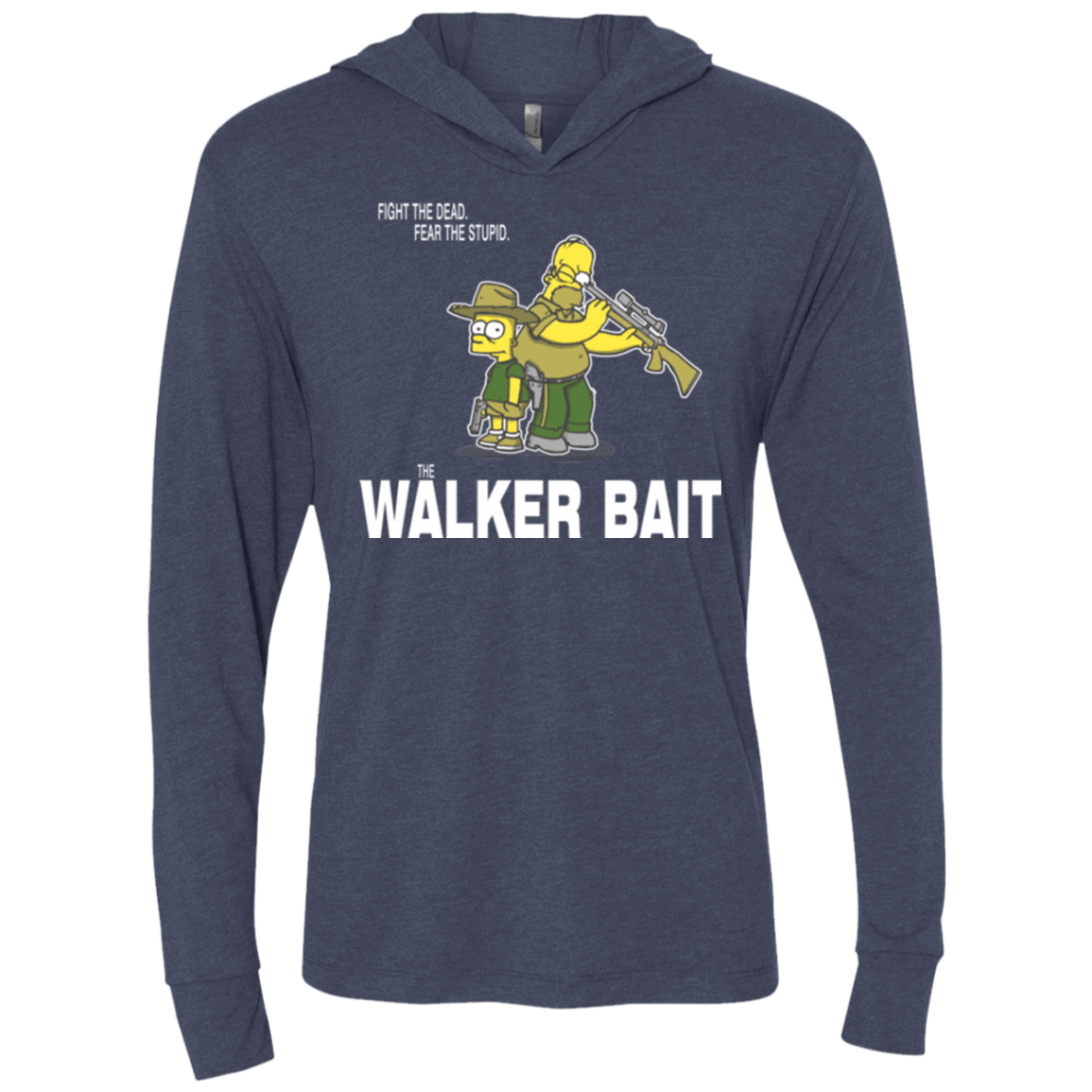 The Walker Bait Triblend Long Sleeve Hoodie Tee