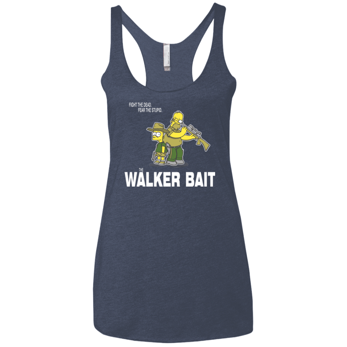 T-Shirts Vintage Navy / X-Small The Walker Bait Women's Triblend Racerback Tank