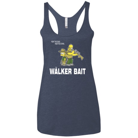 T-Shirts Vintage Navy / X-Small The Walker Bait Women's Triblend Racerback Tank