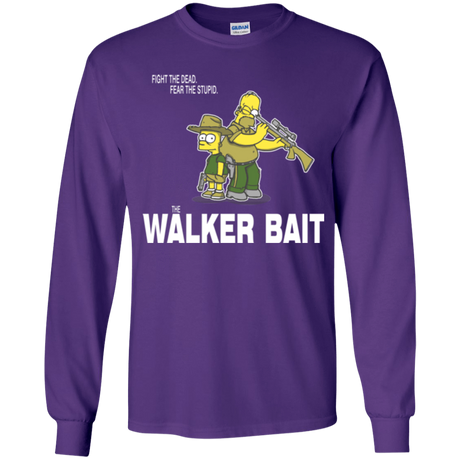 T-Shirts Purple / YS The Walker Bait Youth Long Sleeve T-Shirt