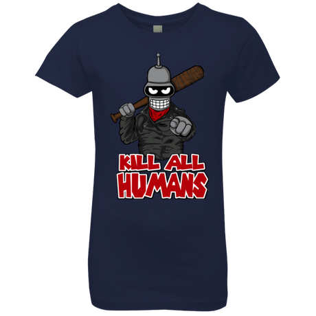 T-Shirts Midnight Navy / YXS The Walking Bot Girls Premium T-Shirt