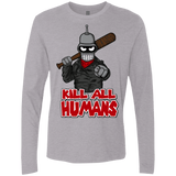 T-Shirts Heather Grey / Small The Walking Bot Men's Premium Long Sleeve