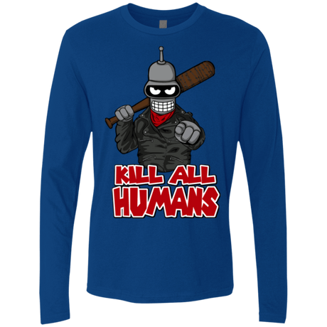 T-Shirts Royal / Small The Walking Bot Men's Premium Long Sleeve