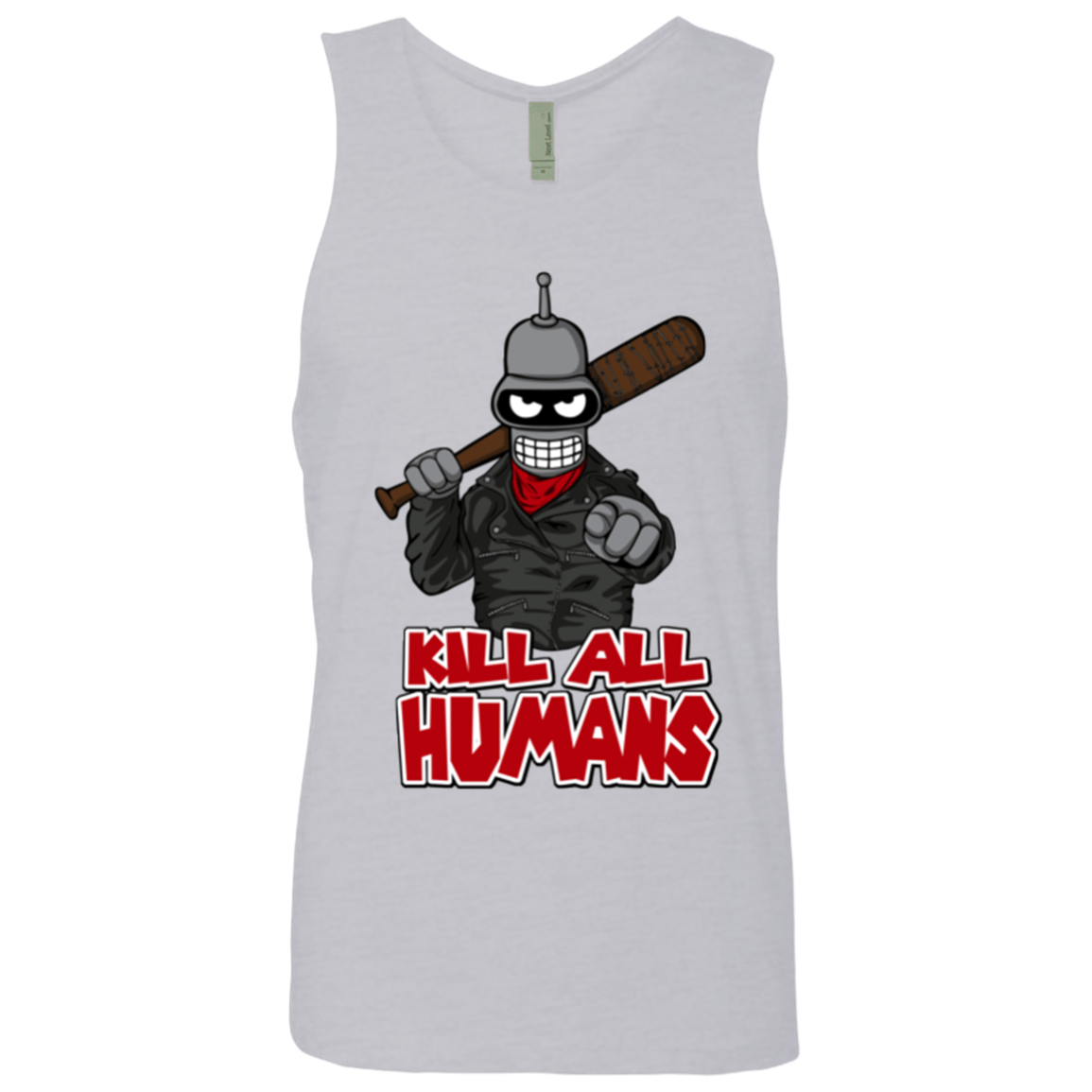 T-Shirts Heather Grey / Small The Walking Bot Men's Premium Tank Top