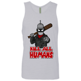 T-Shirts Heather Grey / Small The Walking Bot Men's Premium Tank Top