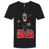 T-Shirts Black / X-Small The Walking Bot Men's Premium V-Neck