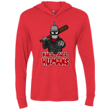 T-Shirts Vintage Red / X-Small The Walking Bot Triblend Long Sleeve Hoodie Tee