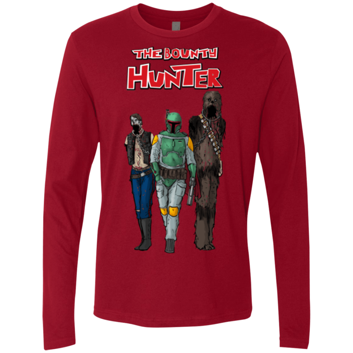 T-Shirts Cardinal / Small The Walking Bounty Hunter Men's Premium Long Sleeve
