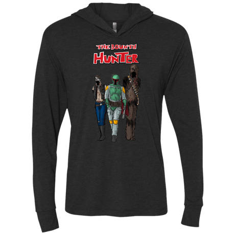 T-Shirts Vintage Black / X-Small The Walking Bounty Hunter Triblend Long Sleeve Hoodie Tee