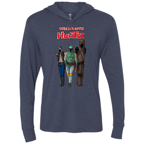 T-Shirts Vintage Navy / X-Small The Walking Bounty Hunter Triblend Long Sleeve Hoodie Tee