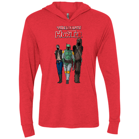 T-Shirts Vintage Red / X-Small The Walking Bounty Hunter Triblend Long Sleeve Hoodie Tee