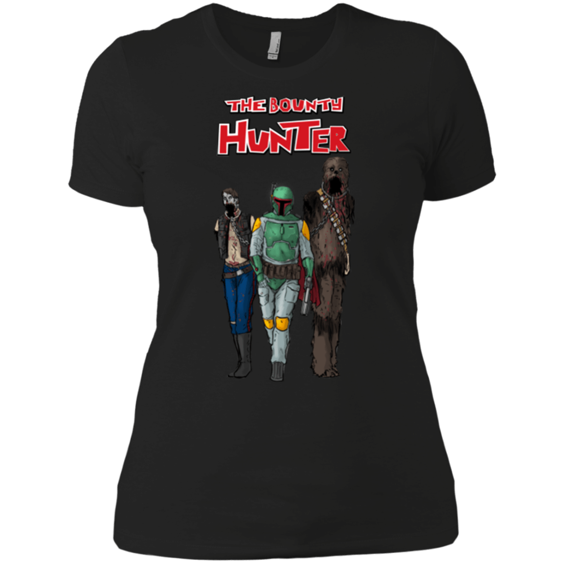 T-Shirts Black / X-Small The Walking Bounty Hunter Women's Premium T-Shirt