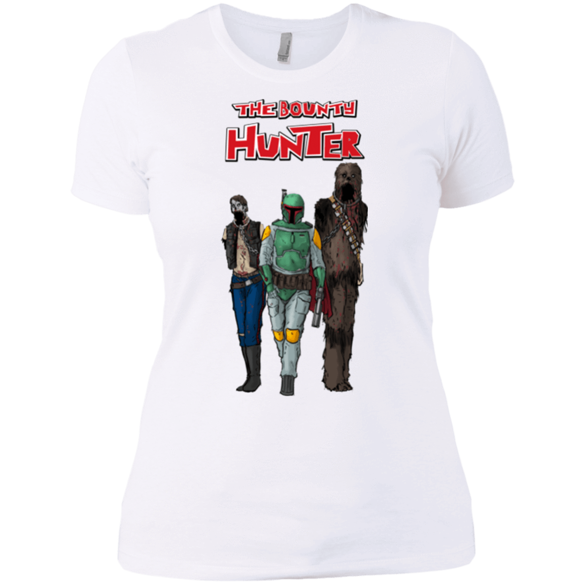 T-Shirts White / X-Small The Walking Bounty Hunter Women's Premium T-Shirt
