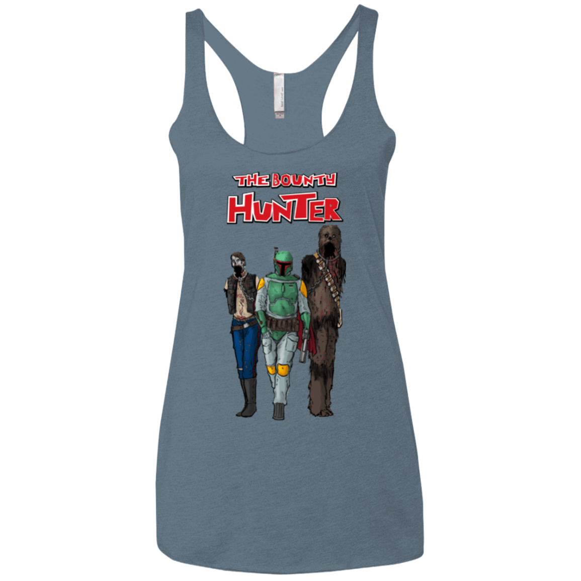 T-Shirts Indigo / X-Small The Walking Bounty Hunter Women's Triblend Racerback Tank