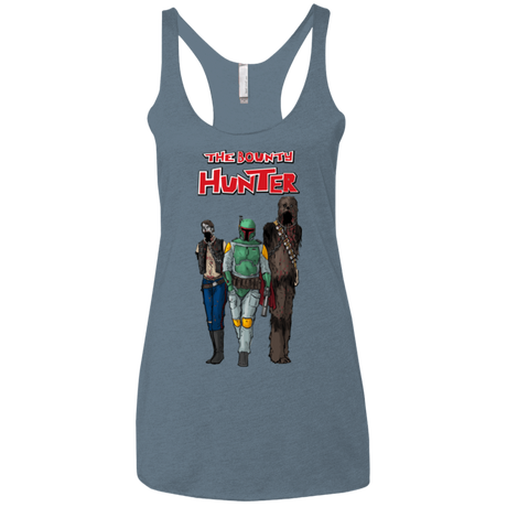 T-Shirts Indigo / X-Small The Walking Bounty Hunter Women's Triblend Racerback Tank