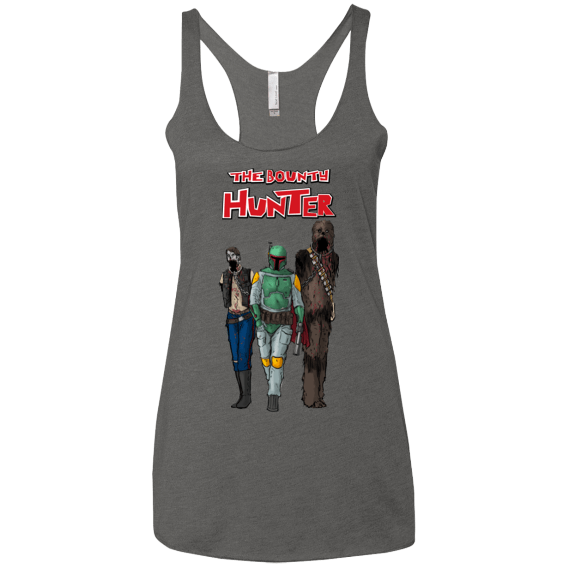 T-Shirts Premium Heather / X-Small The Walking Bounty Hunter Women's Triblend Racerback Tank