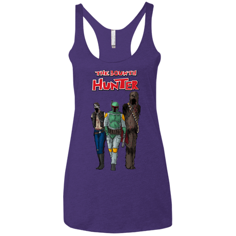 T-Shirts Purple / X-Small The Walking Bounty Hunter Women's Triblend Racerback Tank