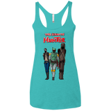 T-Shirts Tahiti Blue / X-Small The Walking Bounty Hunter Women's Triblend Racerback Tank