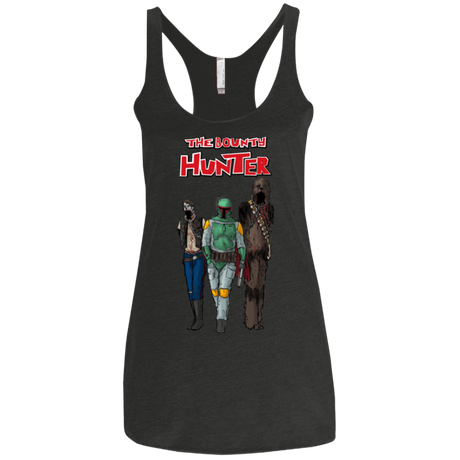 T-Shirts Vintage Black / X-Small The Walking Bounty Hunter Women's Triblend Racerback Tank