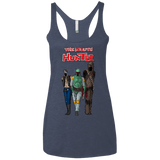 T-Shirts Vintage Navy / X-Small The Walking Bounty Hunter Women's Triblend Racerback Tank
