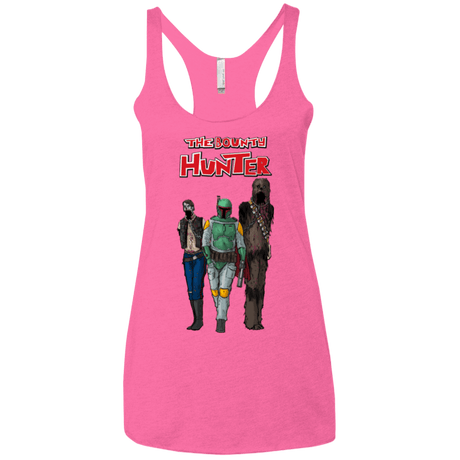 T-Shirts Vintage Pink / X-Small The Walking Bounty Hunter Women's Triblend Racerback Tank