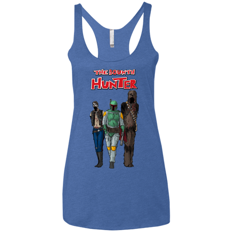 T-Shirts Vintage Royal / X-Small The Walking Bounty Hunter Women's Triblend Racerback Tank