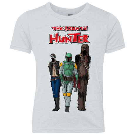 T-Shirts Heather White / YXS The Walking Bounty Hunter Youth Triblend T-Shirt