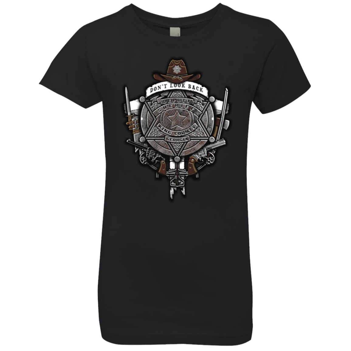 T-Shirts Black / YXS The Walking Crest Girls Premium T-Shirt