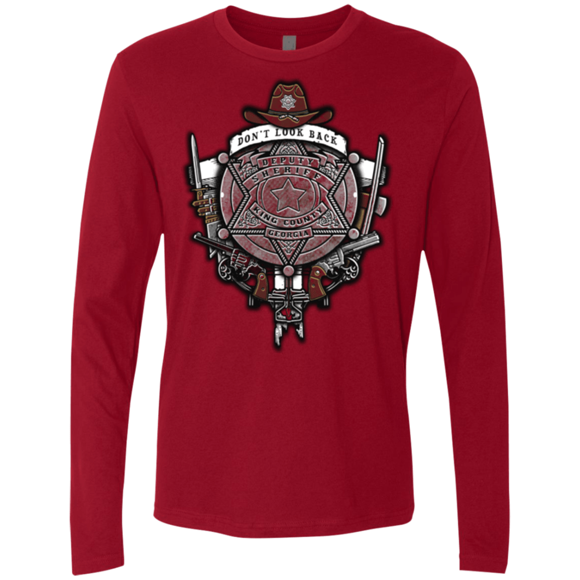 T-Shirts Cardinal / Small The Walking Crest Men's Premium Long Sleeve