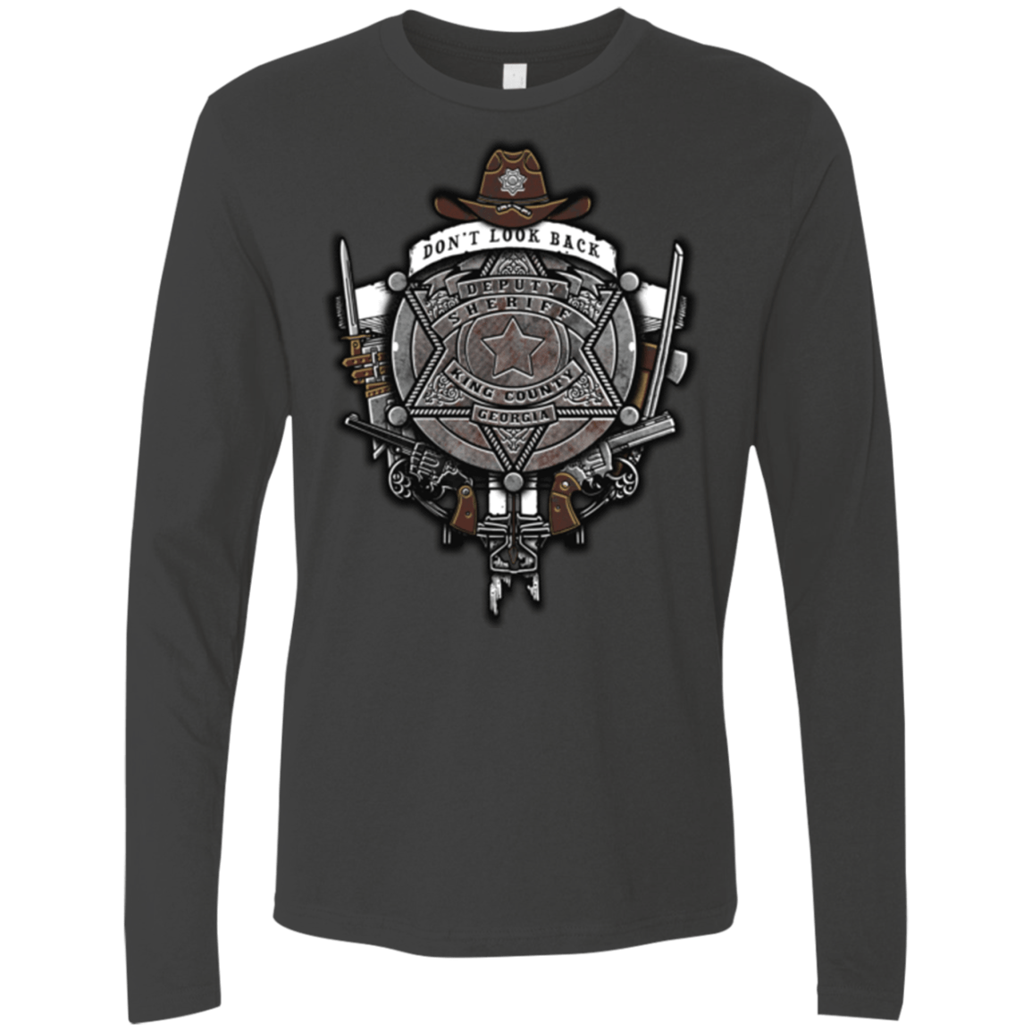 T-Shirts Heavy Metal / Small The Walking Crest Men's Premium Long Sleeve