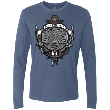 T-Shirts Indigo / Small The Walking Crest Men's Premium Long Sleeve