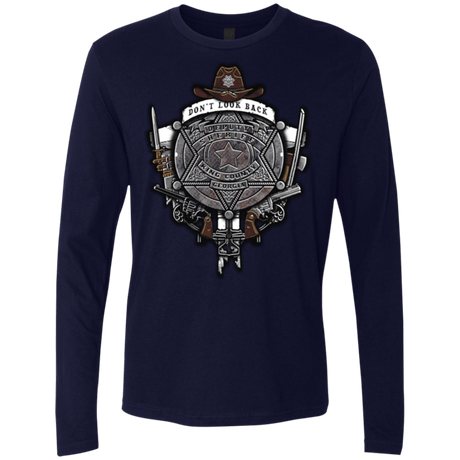 T-Shirts Midnight Navy / Small The Walking Crest Men's Premium Long Sleeve