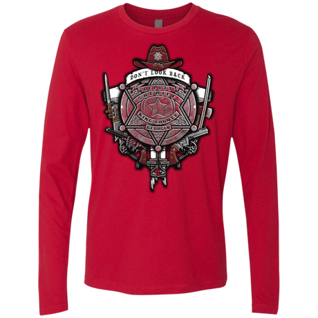 T-Shirts Red / Small The Walking Crest Men's Premium Long Sleeve