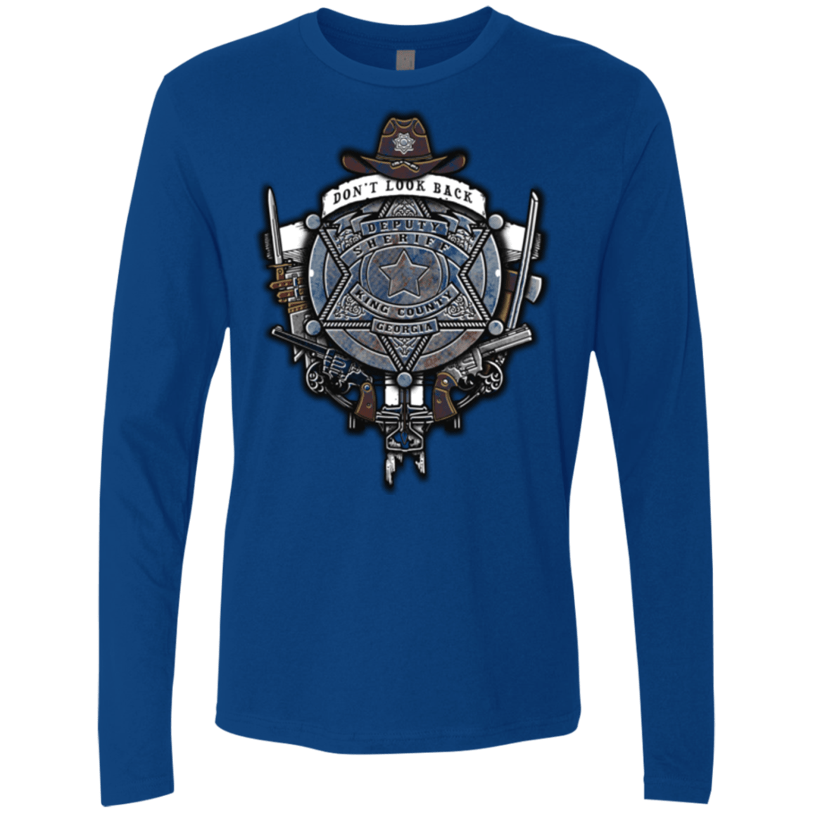 T-Shirts Royal / Small The Walking Crest Men's Premium Long Sleeve
