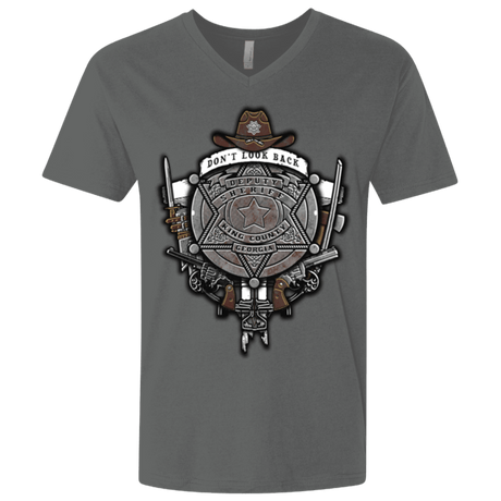 T-Shirts Heavy Metal / X-Small The Walking Crest Men's Premium V-Neck