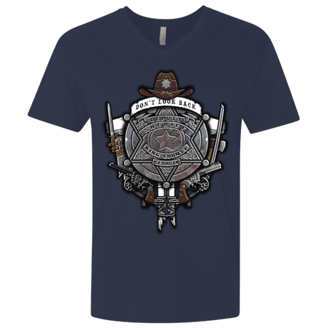 T-Shirts Midnight Navy / X-Small The Walking Crest Men's Premium V-Neck