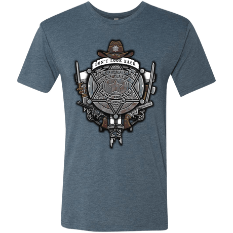 T-Shirts Indigo / Small The Walking Crest Men's Triblend T-Shirt