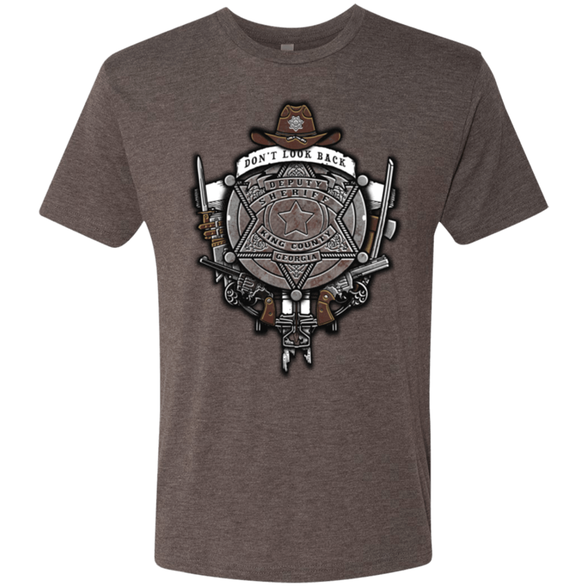 T-Shirts Macchiato / Small The Walking Crest Men's Triblend T-Shirt