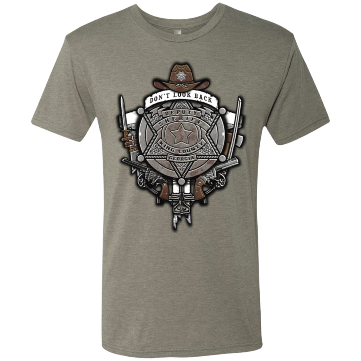 T-Shirts Venetian Grey / Small The Walking Crest Men's Triblend T-Shirt