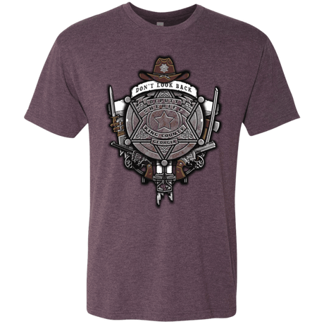 T-Shirts Vintage Purple / Small The Walking Crest Men's Triblend T-Shirt