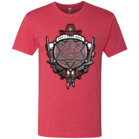 T-Shirts Vintage Red / Small The Walking Crest Men's Triblend T-Shirt