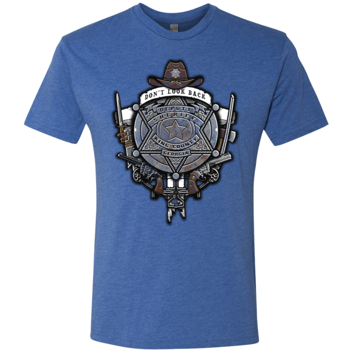 T-Shirts Vintage Royal / Small The Walking Crest Men's Triblend T-Shirt