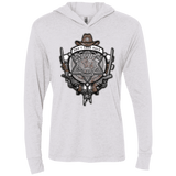 T-Shirts Heather White / X-Small The Walking Crest Triblend Long Sleeve Hoodie Tee