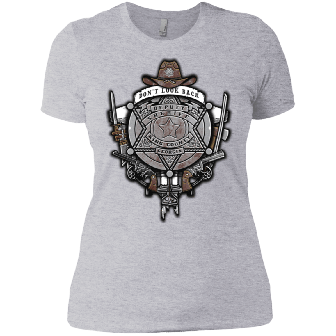 T-Shirts Heather Grey / X-Small The Walking Crest Women's Premium T-Shirt