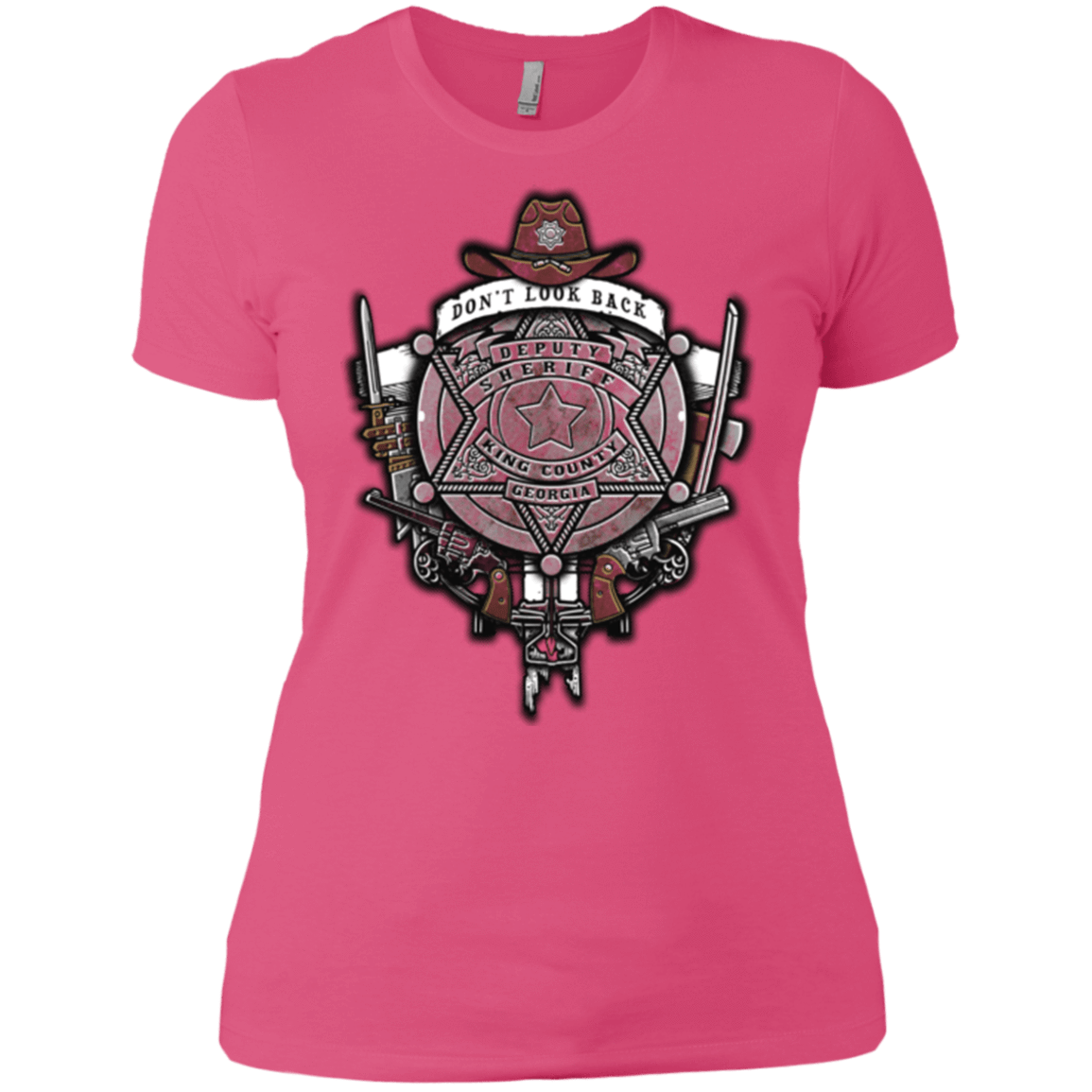 T-Shirts Hot Pink / X-Small The Walking Crest Women's Premium T-Shirt
