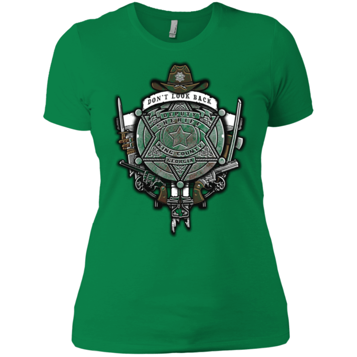 T-Shirts Kelly Green / X-Small The Walking Crest Women's Premium T-Shirt