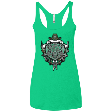 T-Shirts Envy / X-Small The Walking Crest Women's Triblend Racerback Tank