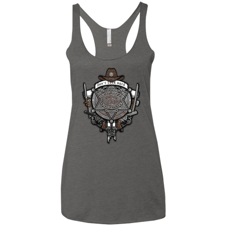 T-Shirts Premium Heather / X-Small The Walking Crest Women's Triblend Racerback Tank