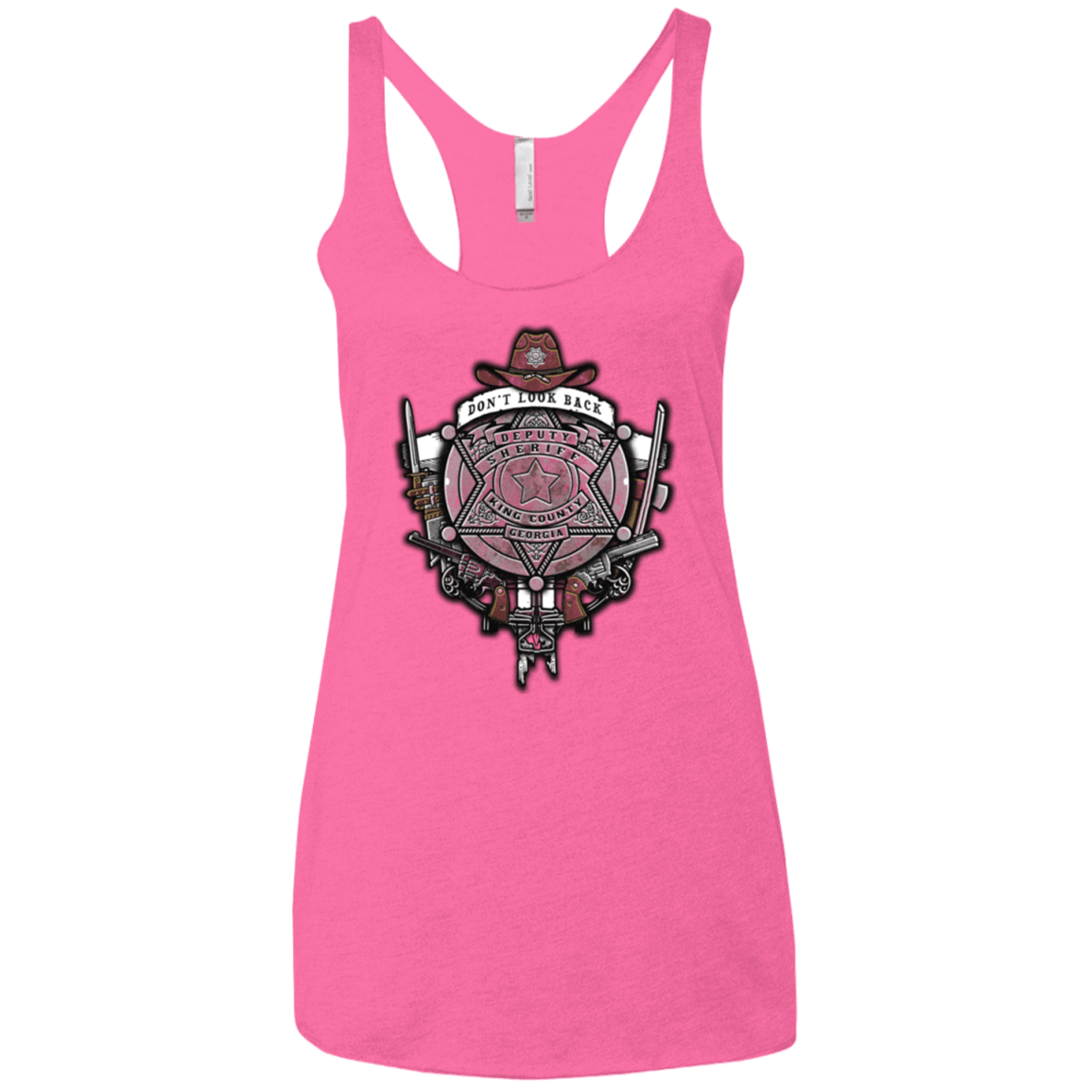 T-Shirts Vintage Pink / X-Small The Walking Crest Women's Triblend Racerback Tank