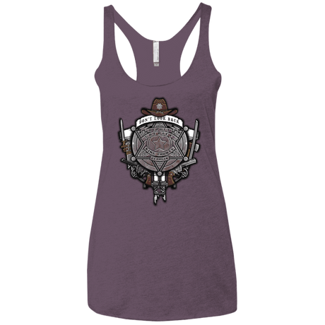 T-Shirts Vintage Purple / X-Small The Walking Crest Women's Triblend Racerback Tank
